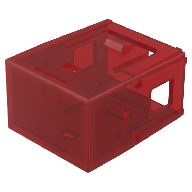 Indicator Lens Rectangle Style, Red, 25.4 Long