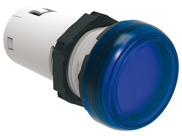 Lovato, LPML, Panel Mount Blue LED Pilot Light, 22mm Cutout, IP66, IP67, IP69K, Round, 12V