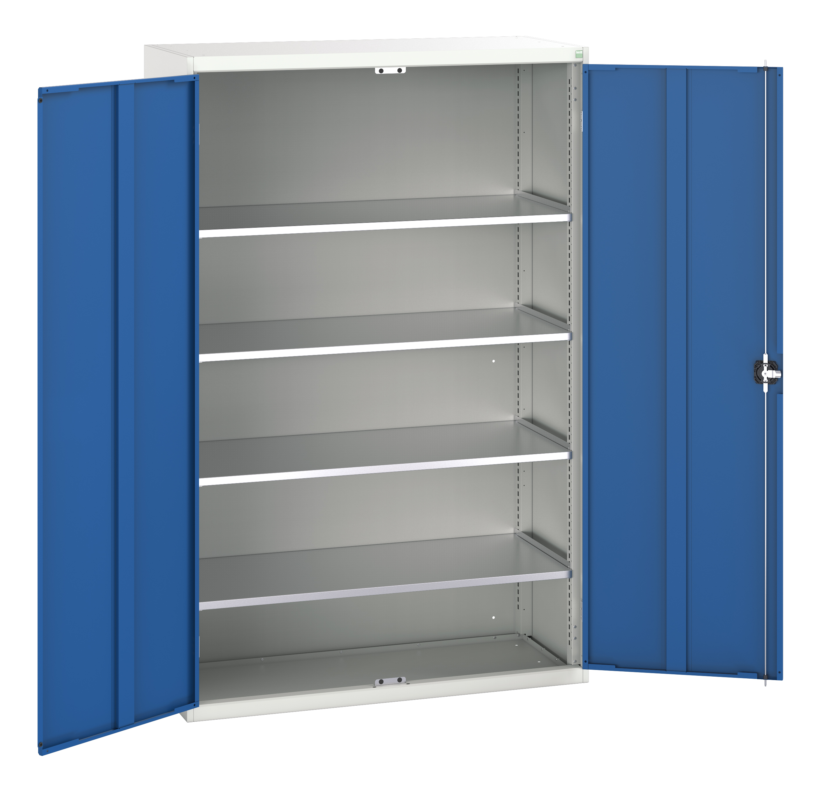 Bott 2 Door Steel Floor Standing Cupboard, 2000 x 1300 x 550mm