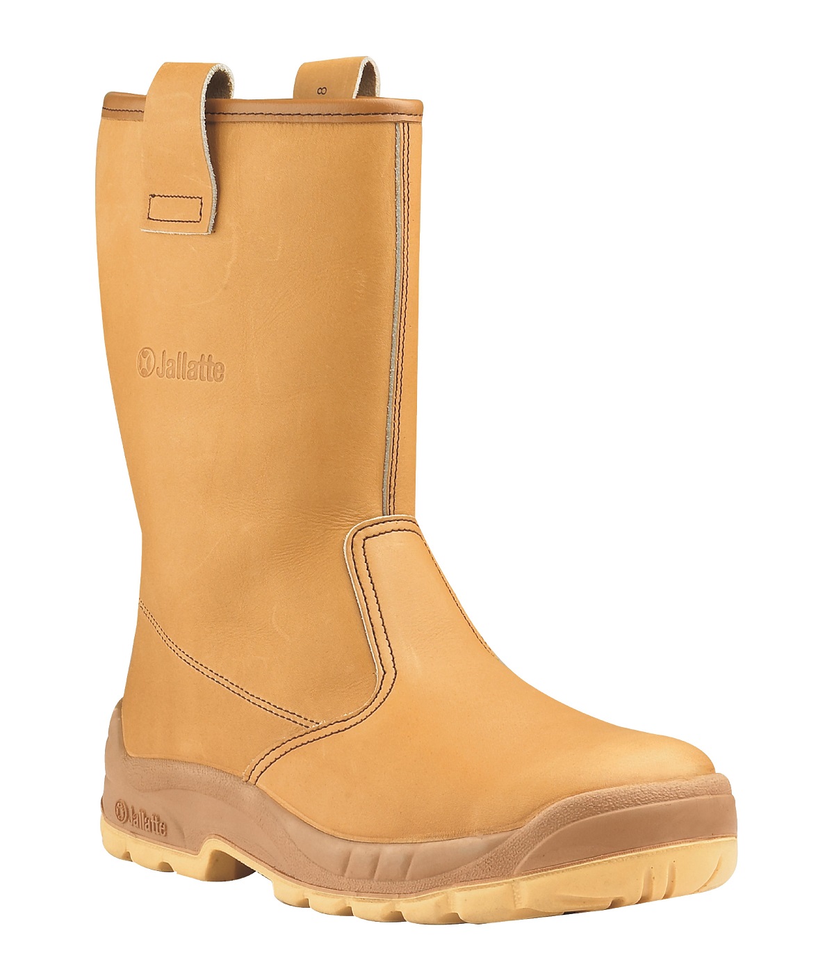 Jallatte JALASKA SAS Beige Steel Toe Capped Unisex Safety Boot, UK 8, EU 42