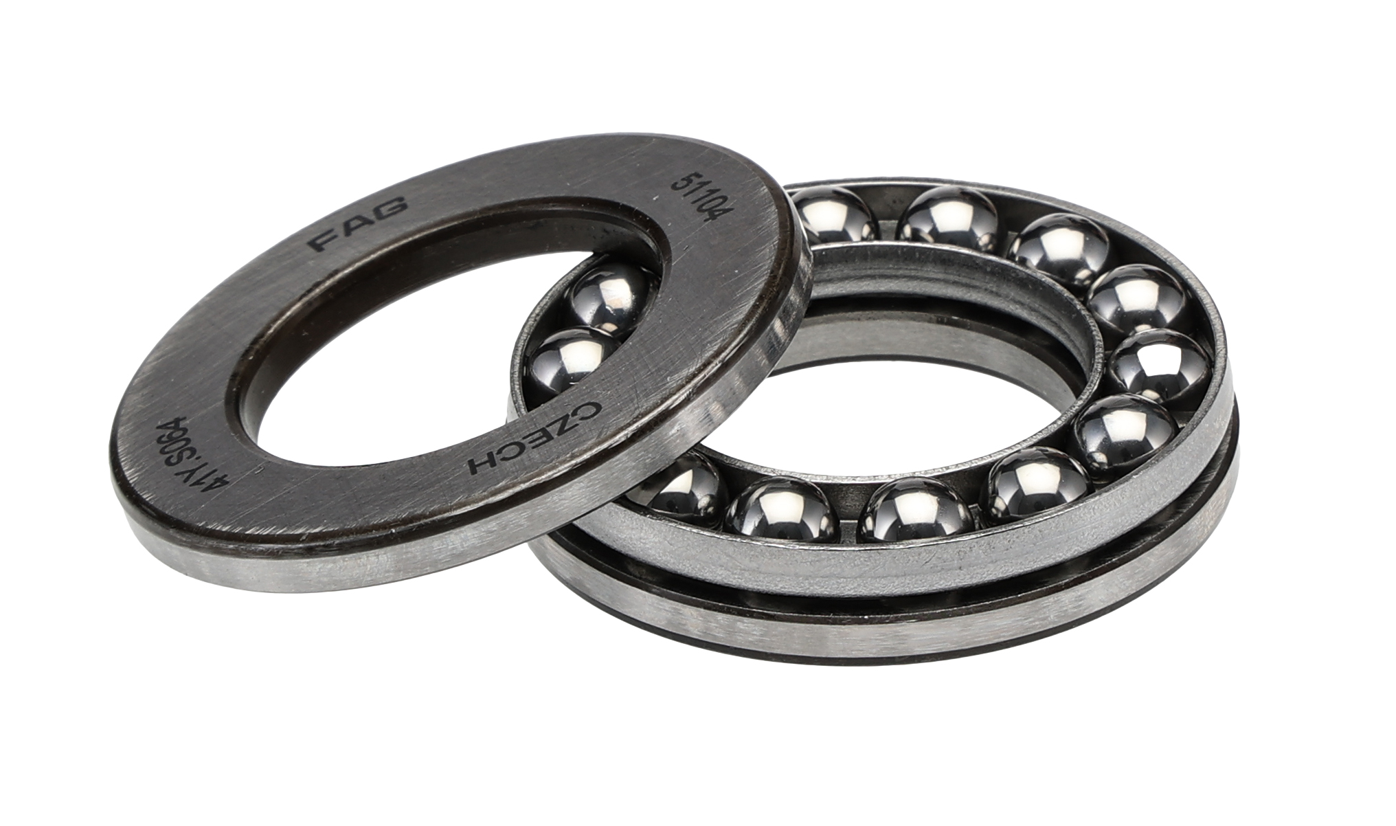 FAG 51104 1 Row Ball Bearing - 20 mm ID, 35 mm OD