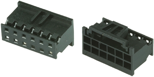 Amphenol Communications Solutions, Minitek Pwr Female Connector Housing, 2mm Pitch, 6 Way, 2 Row