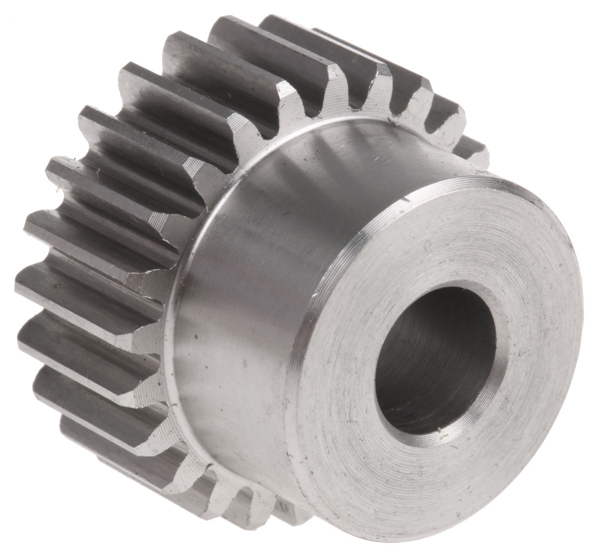 RS PRO Stainless Steel 24 Teeth Spur Gear, 1 Module, 8mm Bore Diam, 24mm Pitch Diam, 20mm Hub Diam