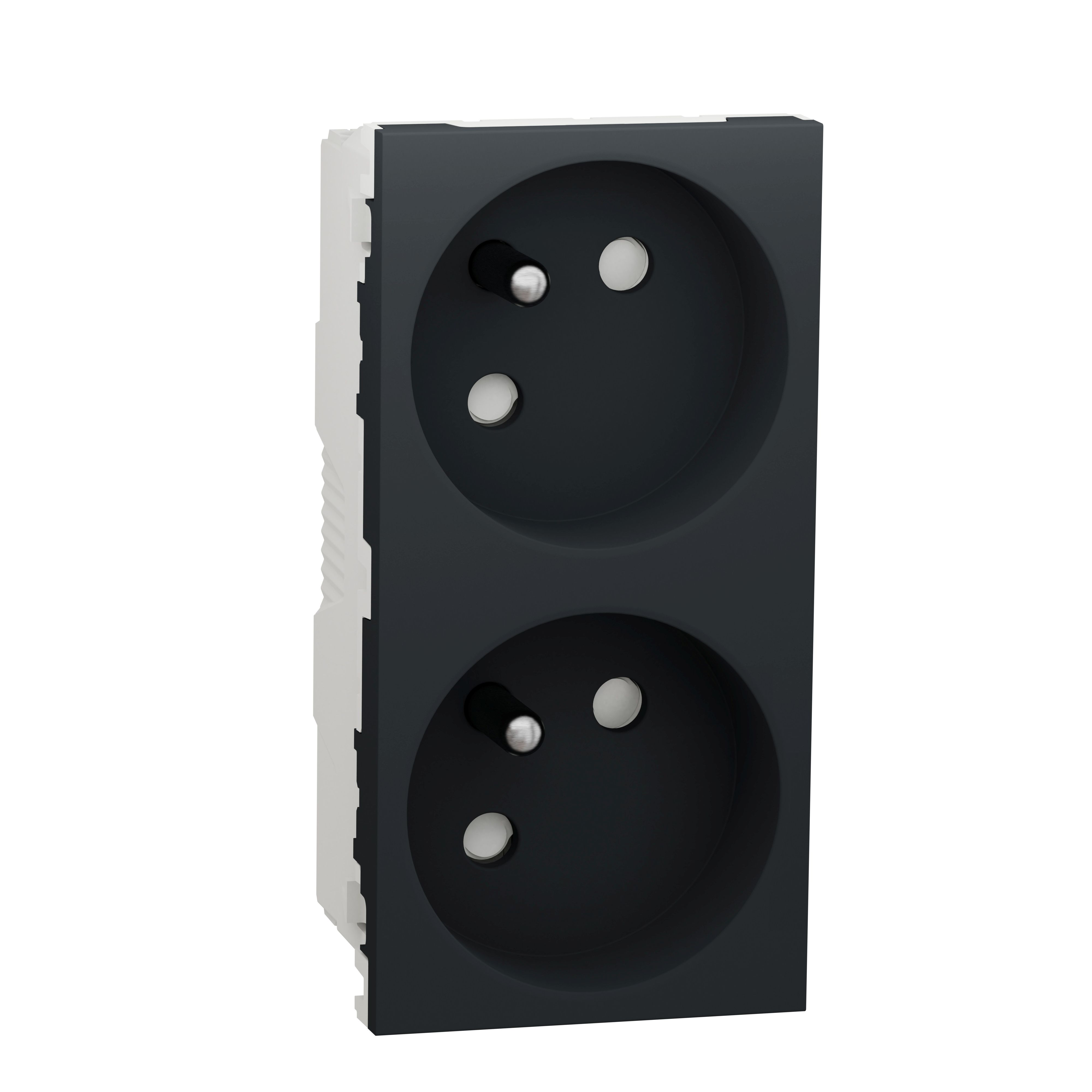 Schneider Electric Anthracite, 2 Gang, New Unica