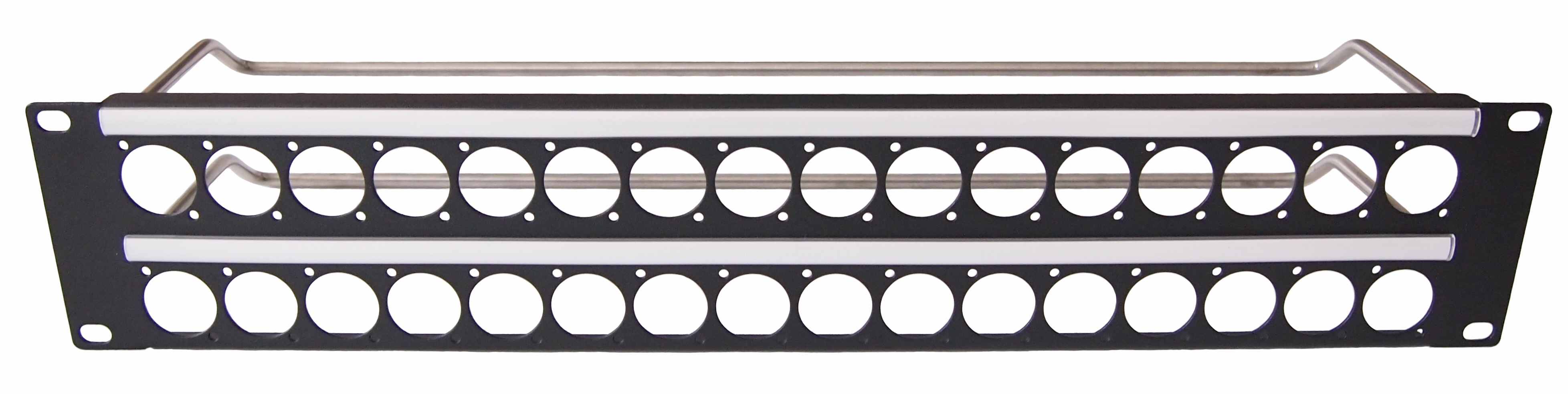 RS PRO Black Steel Rack Panel, 2U, Ventilated
