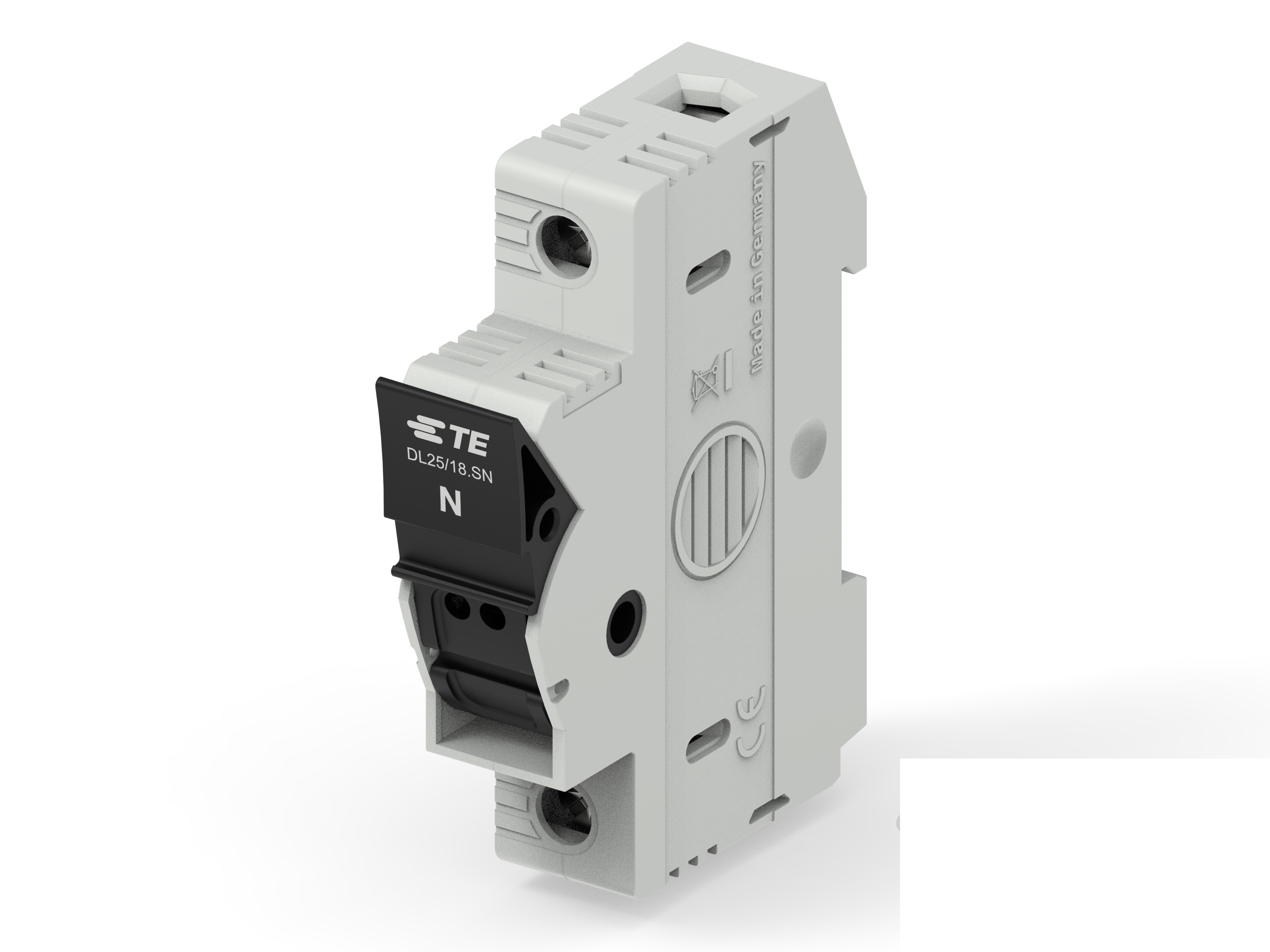 TE Connectivity 30A Fuse Holder for 10 x 38mm Fuse, 1P, 600V