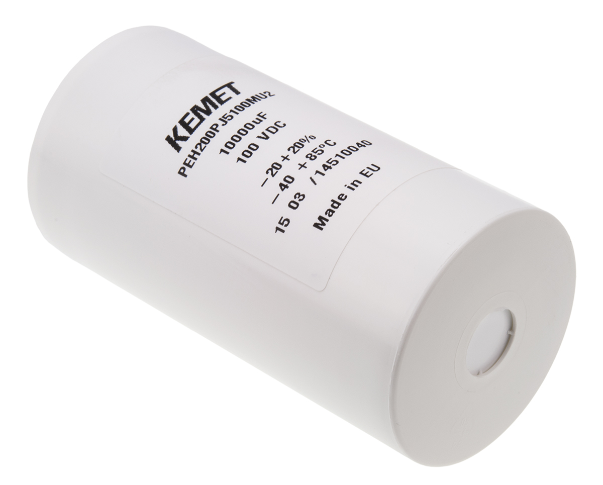 KEMET 10000μF Aluminium Electrolytic Capacitor 100V dc, Screw Terminal - PEH200PJ5100MU2