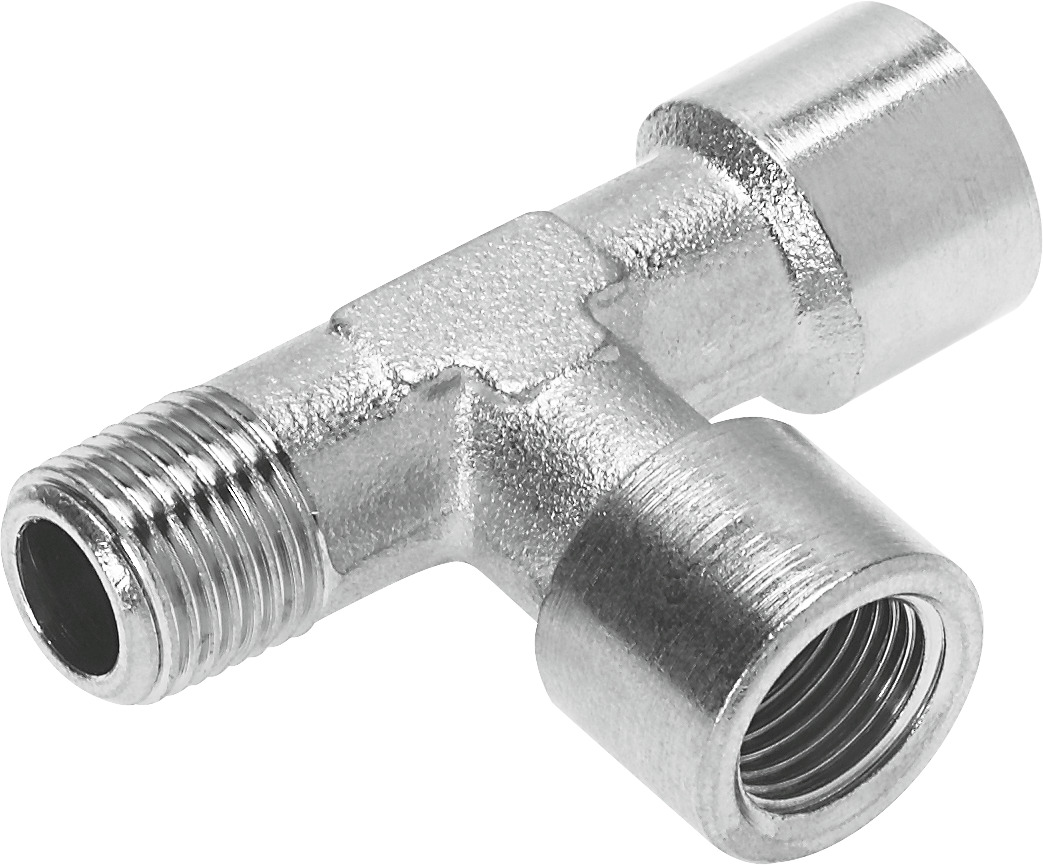 Festo NPFC Series T Fitting, G 1/2 to R 1/2, Threaded Connection Style, 8030249