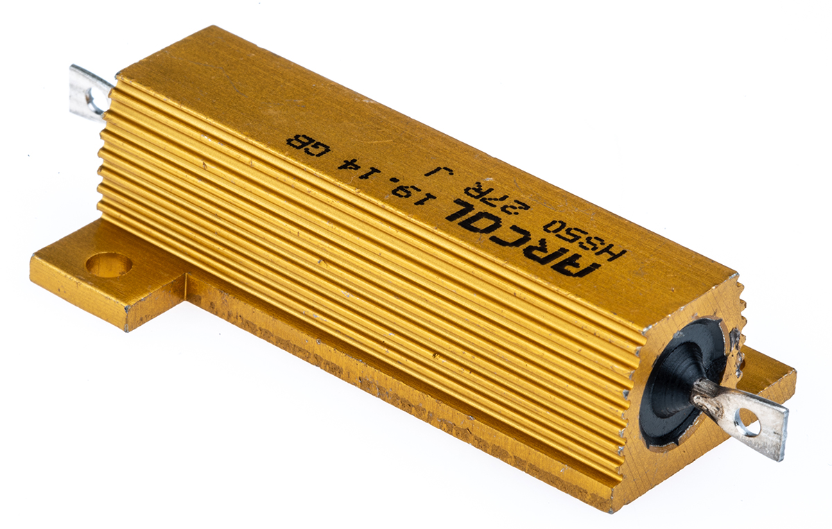 Arcol, 27Ω 50W Wire Wound Chassis Mount Resistor HS50 27R J ±5%