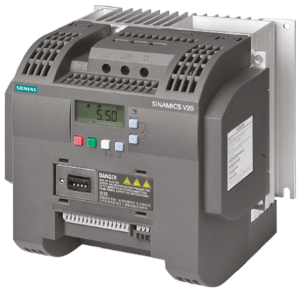 Siemens Inverter Drive, 5.5 kW, 3 Phase, SINAMICS V20 Series 480 V 12.5 A