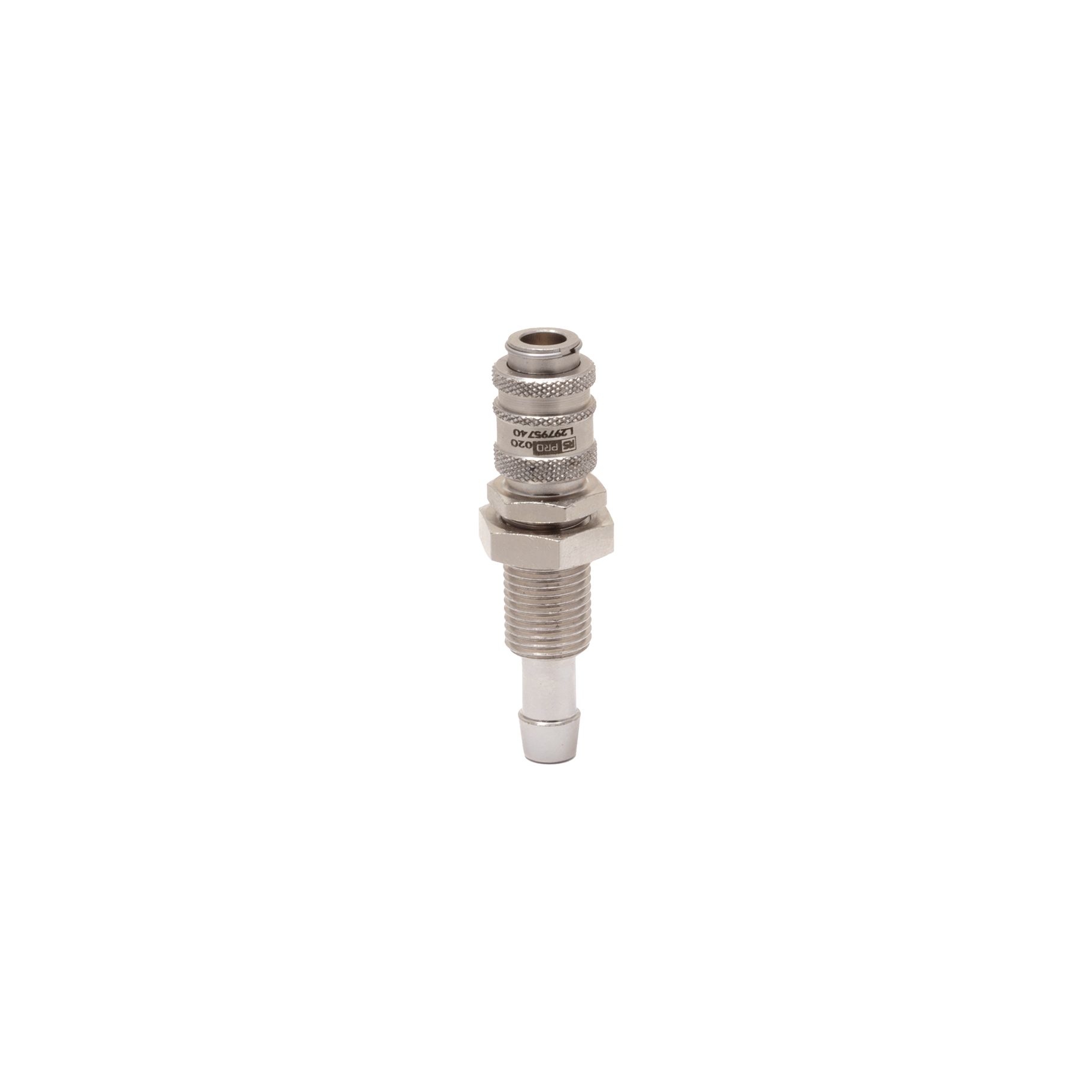 RS PRO Brass Female Pneumatic Quick Connect Coupling, M10 x 1 5mm Hose Barb