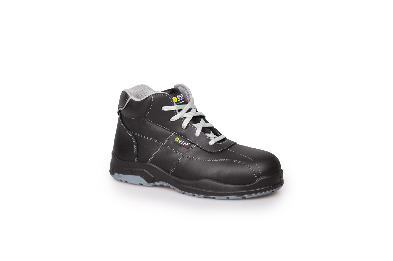 Bicap H 60532 Black ESD Safe Composite Toe Capped Unisex Safety Boot, UK 5, EU 40