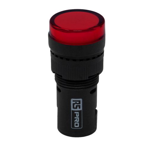 RS PRO, Panel Mount Red LED Pilot Light, 24V ac/dc