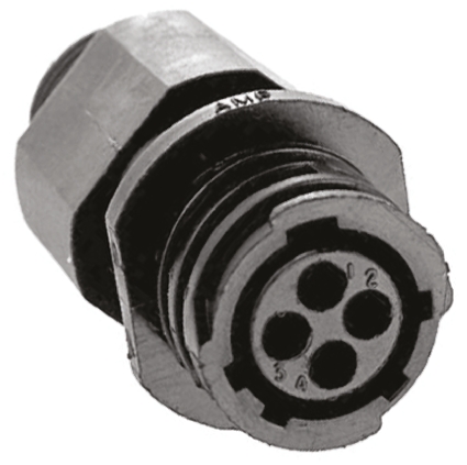 TE Connectivity Circular Connector, 4 Contacts, In-Line, Standard Connector, Socket, Male, IP65, CPC Series