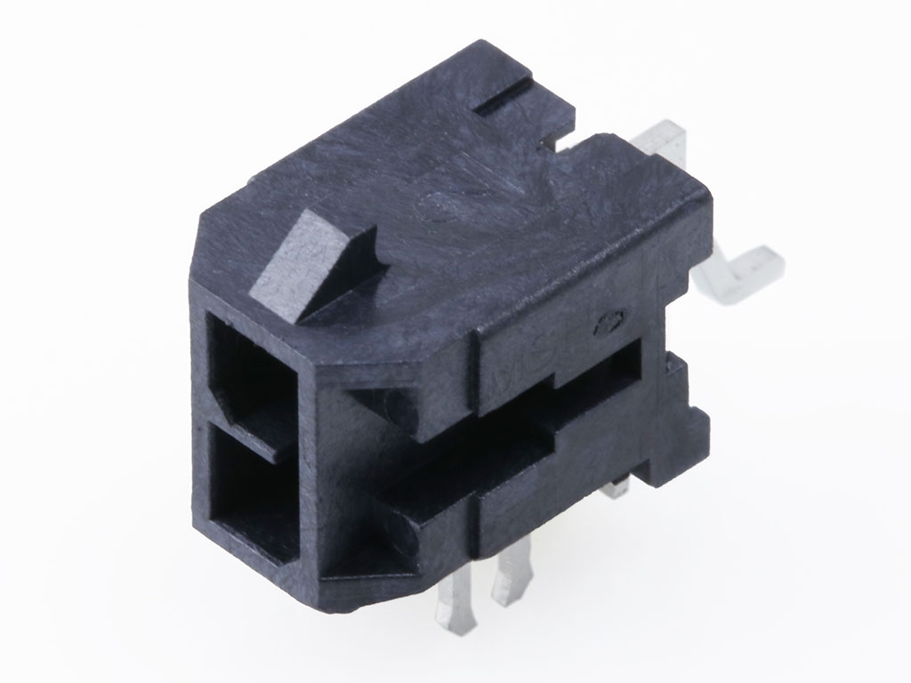 Molex 218216 Series Right Angle Surface PCB Header, 2 Contact(s), 3 mm Pitch, 2 Row, Shrouded