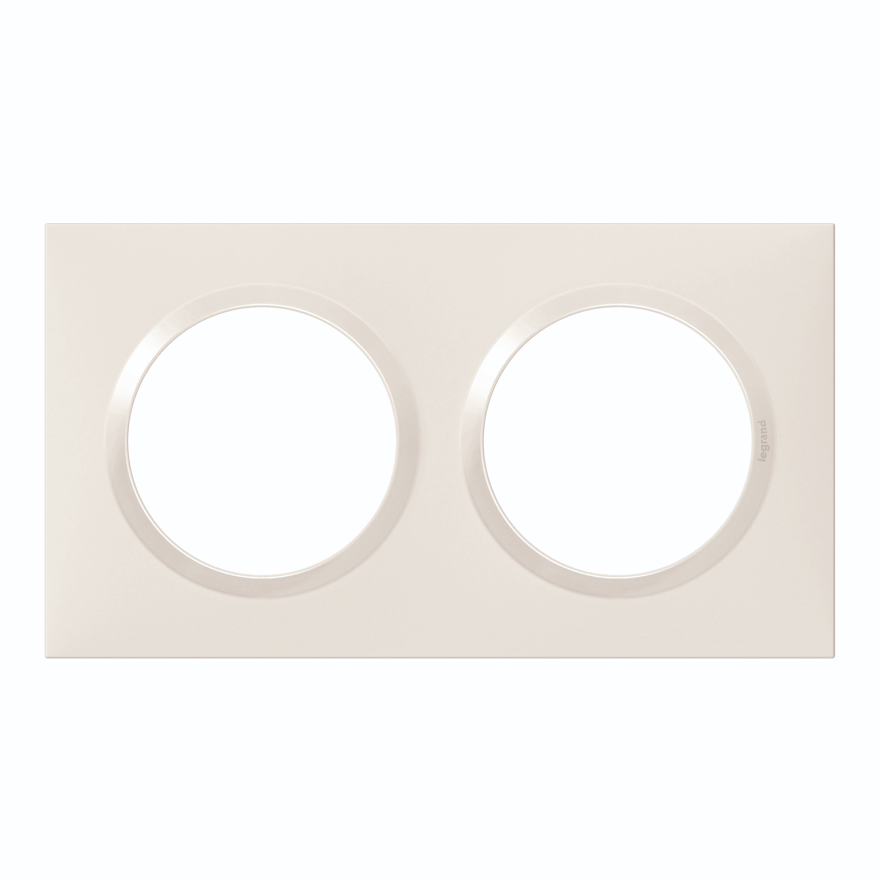 Legrand White 2 Gang Cover Plate Plastic Faceplates & Mounting Plates
