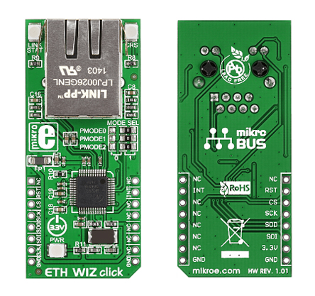 MikroElektronika ETH Wiz Click Evaluation Kit MIKROE-1718