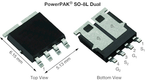 Vishay Dual TrenchFET 2 Type N-Channel MOSFET, 30 A, 40 V Enhancement, 4-Pin SO-8 SQJ912DEP-T1_GE3