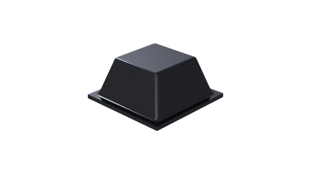 RND Square Polyurethane Self Adhesive Feet, 12.6mm diameter 12.6mm width x 12.6mm length