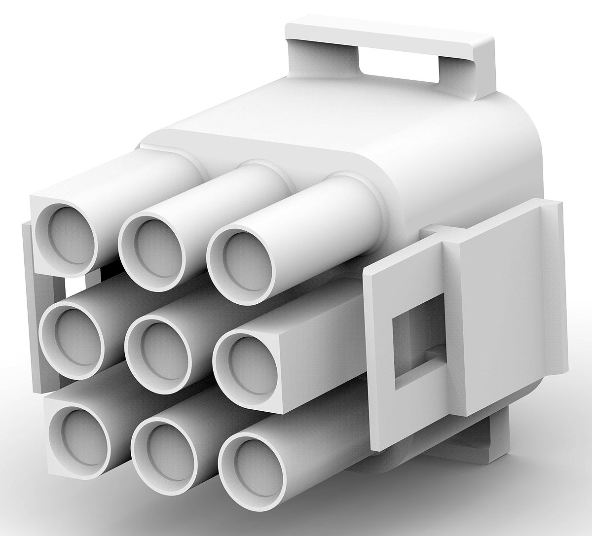 TE Connectivity, Universal MATE-N-LOK Male Connector Housing, 6.35mm Pitch, 9 Way, 3 Row