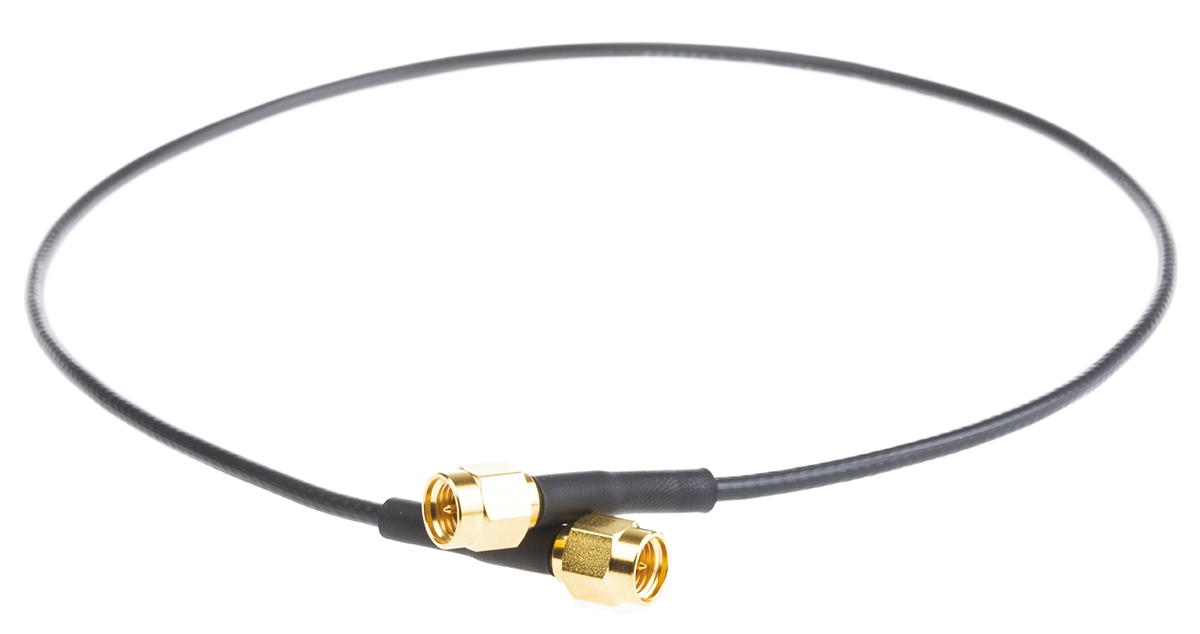 TE Connectivity 1337809 Series, 500 mm, RG174 Coaxial, Terminated 50 Ω
