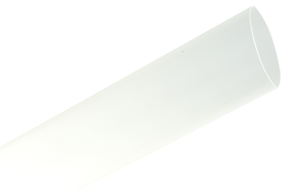 TE Connectivity Heat Shrink Tubing, Clear 18mm Sleeve Dia. x 1.2m Length 3:1 Ratio, RNF-3000 Series