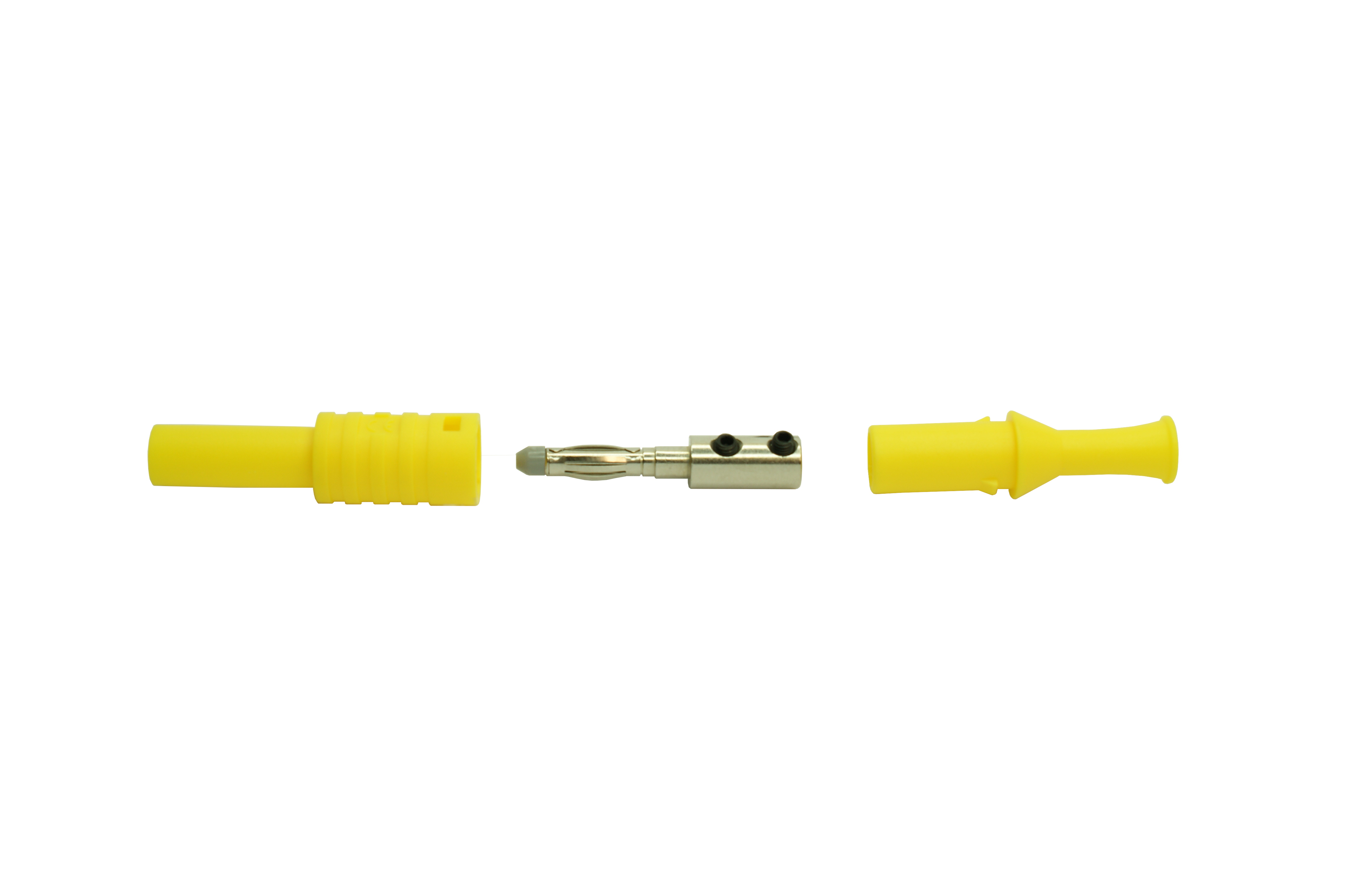 Electro PJP Yellow Male Banana Plug, Screw Termination, 36A, 1kV