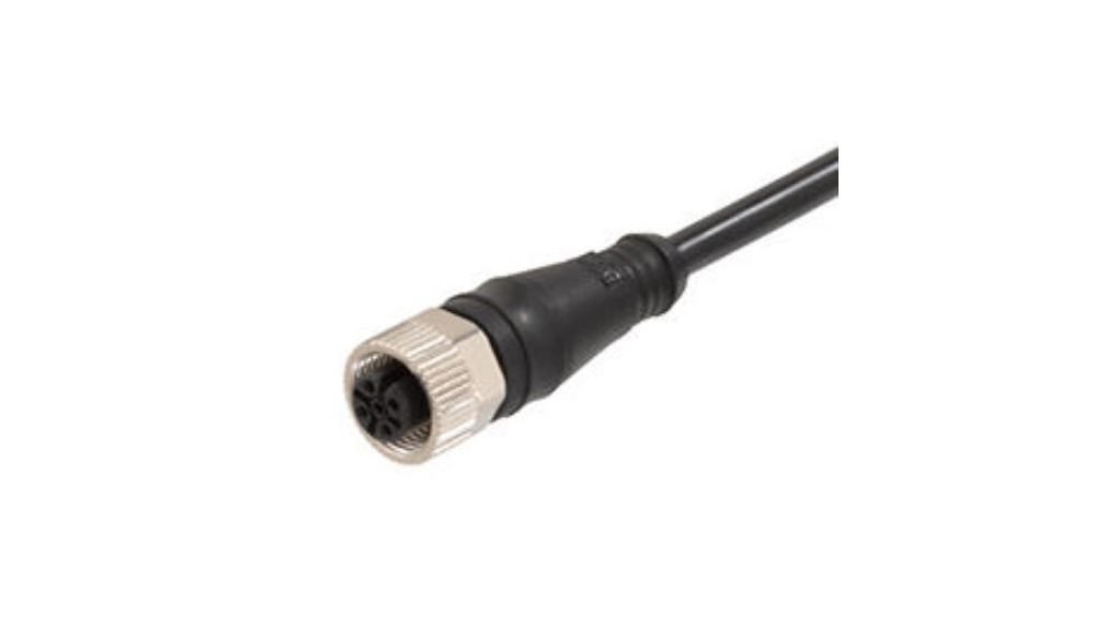 Molex Female 5 way M12 to Cordset, 10 m