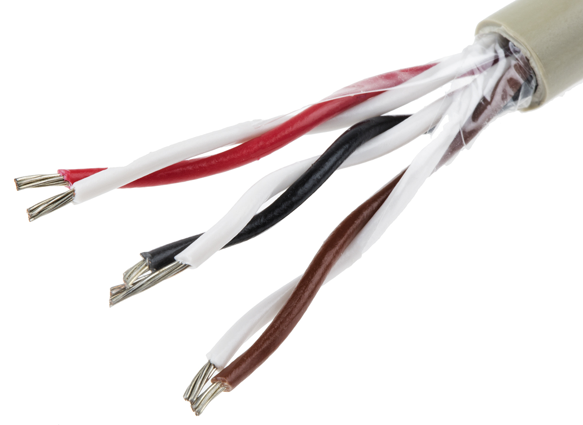 Alpha Wire ProTekt Series Data Cable, 3 Pairs, 6 Cores, 0.23 mm², Unscreened, 24 AWG, 50m, None Shield