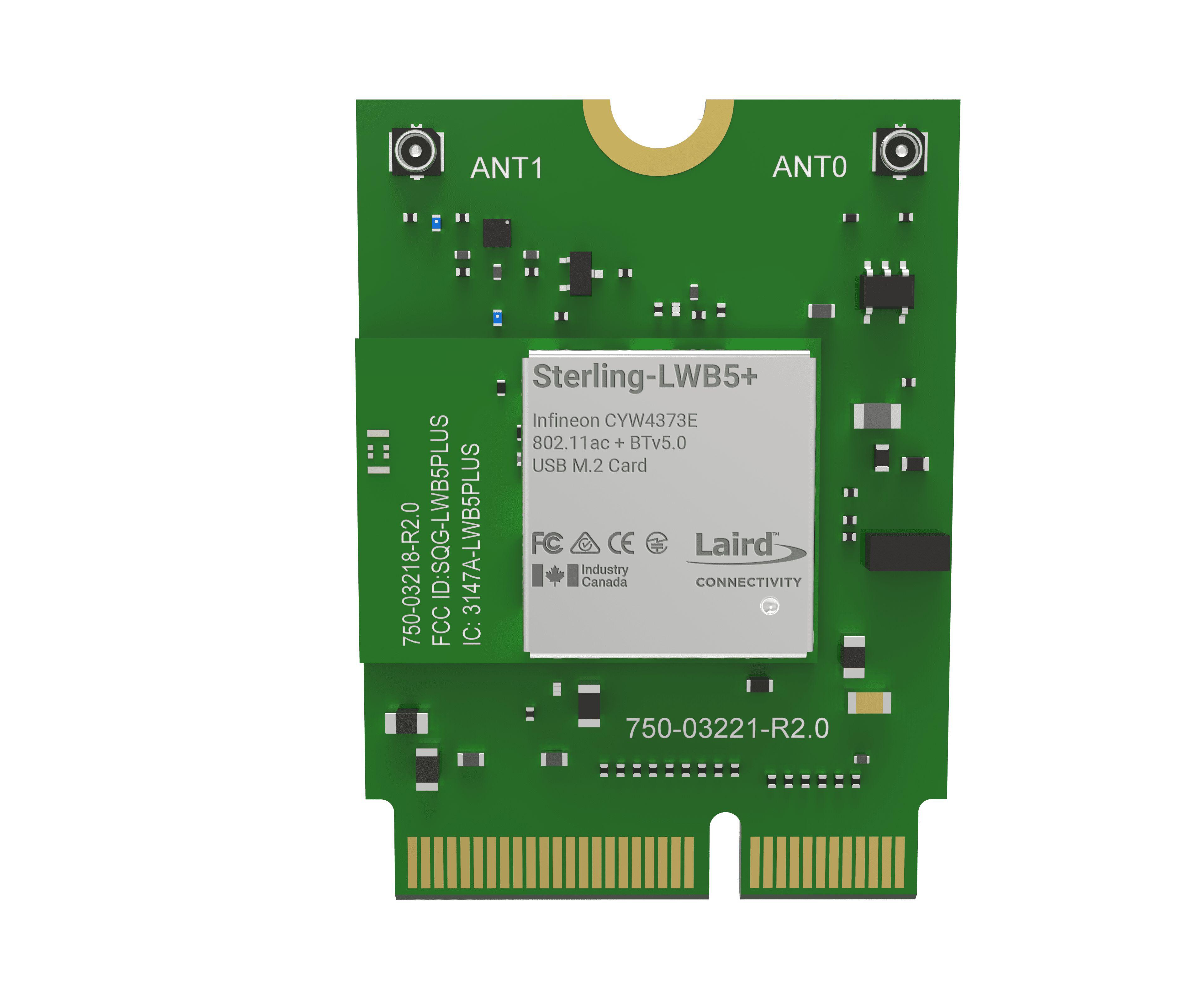 Ezurio 453-00049 3.3V WiFi and Bluetooth Module, 802.11a, IEEE 802.11ac, IEEE 802.11b/g, IEEE 802.11n UART, USB