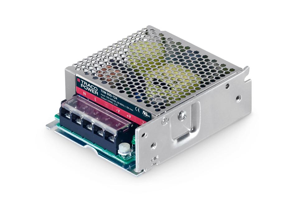 TRACOPOWER Switching Power Supply, TXM 050-124, 24V dc, 2.2A, 53W, 1 Output, 85 → 264 V ac, 120 → 375 V