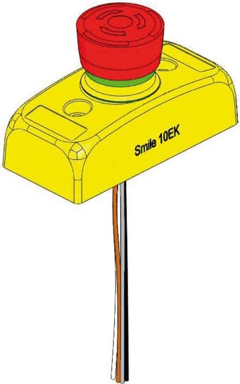 ABB Smile Series Twist Release Emergency Stop Push Button, Panel Mount, 32mm Cutout, 2NC