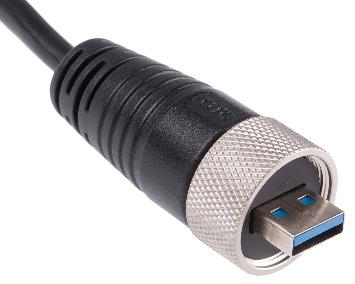 RS PRO USB 3.0, Male USB A to Male USB A, 2m