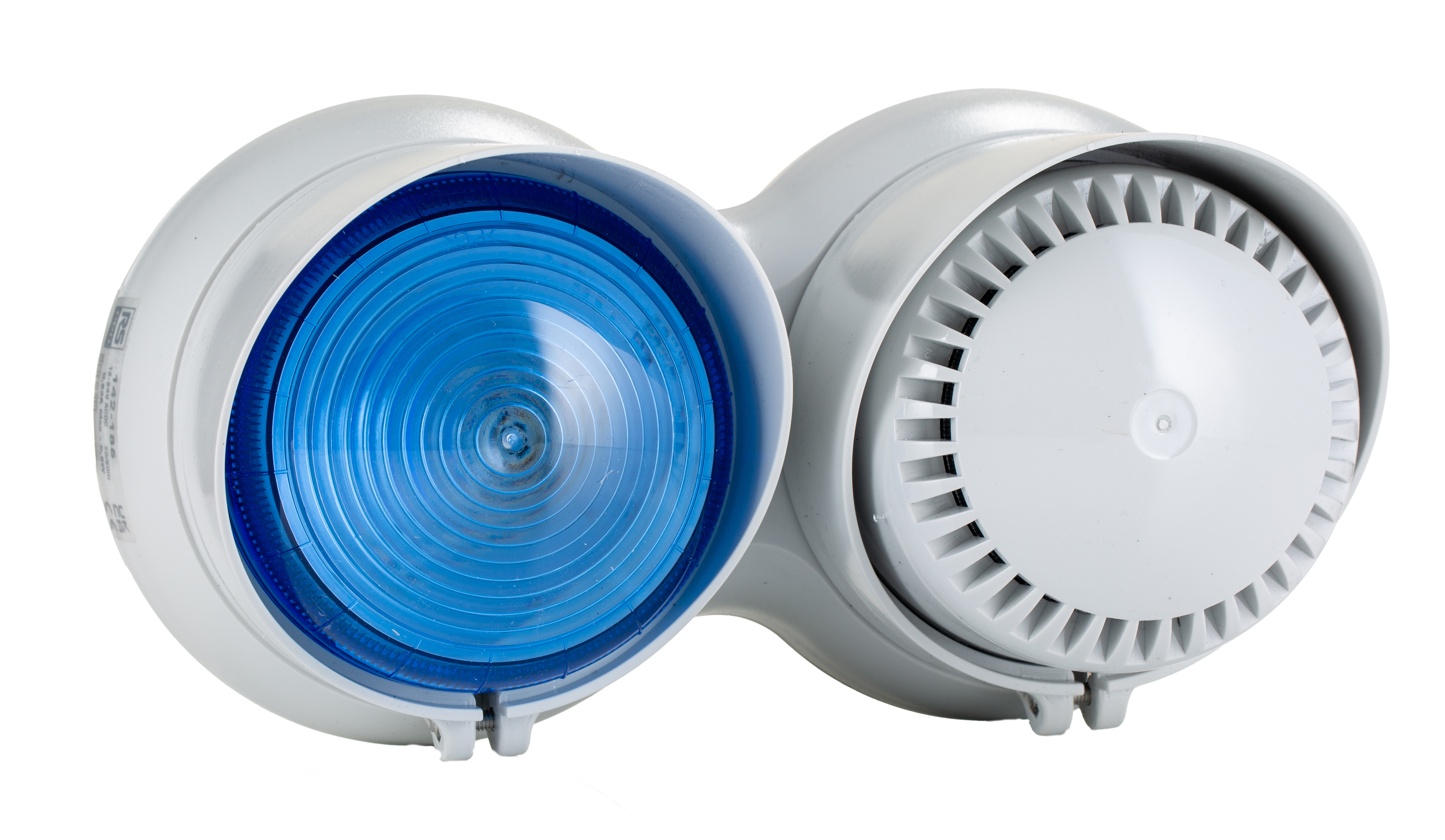 RS PRO Blue Sounder Beacon, 24 V ac/dc, IP66, Screw/Bracket Mount, 105dB at 1 Metre