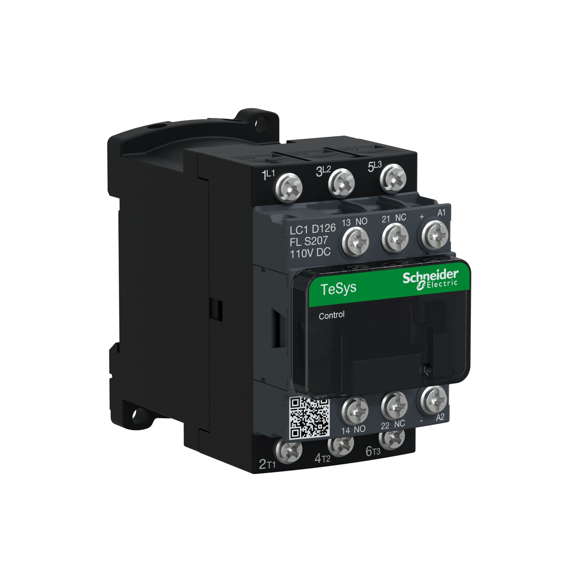 Schneider Electric TeSys LC1D Contactor, 110 V dc Coil, 3-Pole, 25 A, 3 kW, 3NO, 440 V