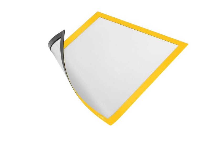 Durable Magnetic486904 Yellow Information Frame, 323mm Height, 236mm Width