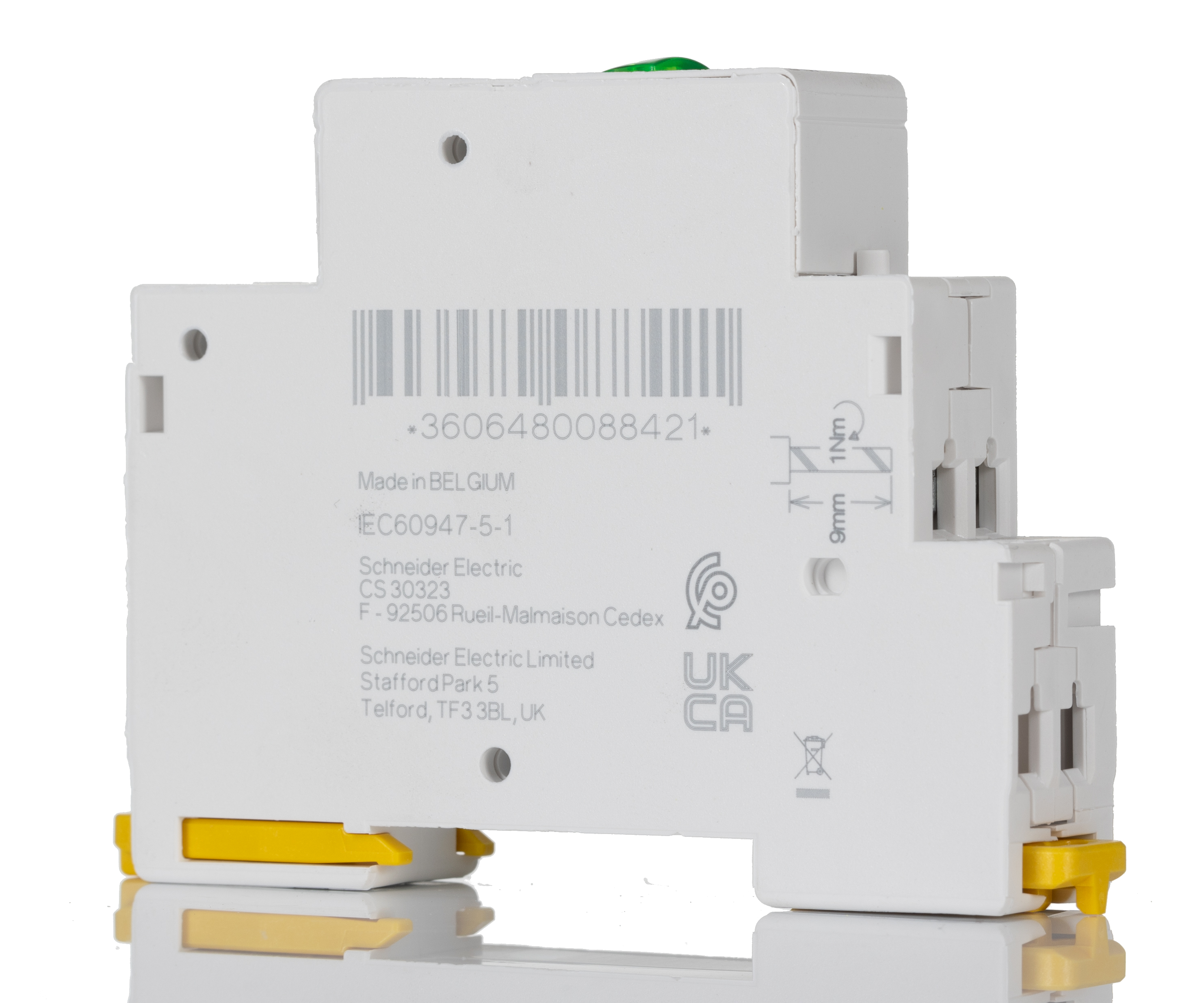 Schneider Electric, iIL, DIN Rail Green LED Indicator, IP2X, 48V ac/dc