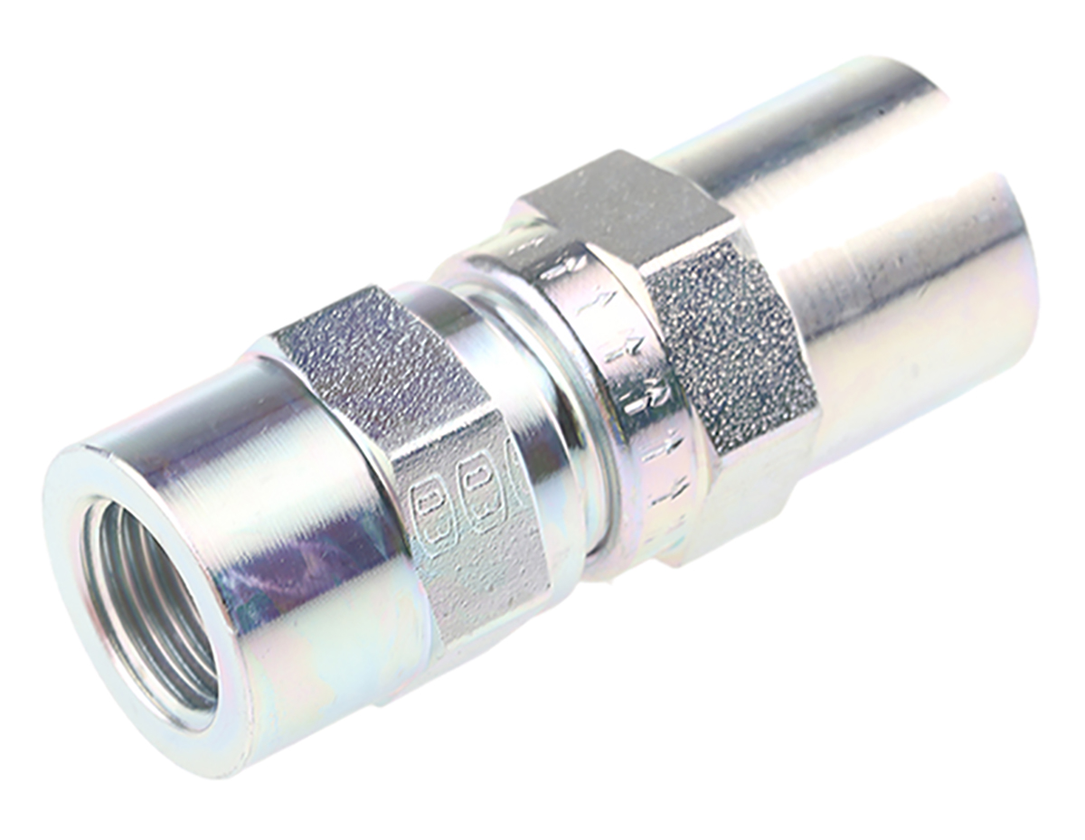 Parker Zinc Plated Steel Inline Mounting, Hydraulic Check Valve, RHDI1/4CF, G 1/4, 8m/s