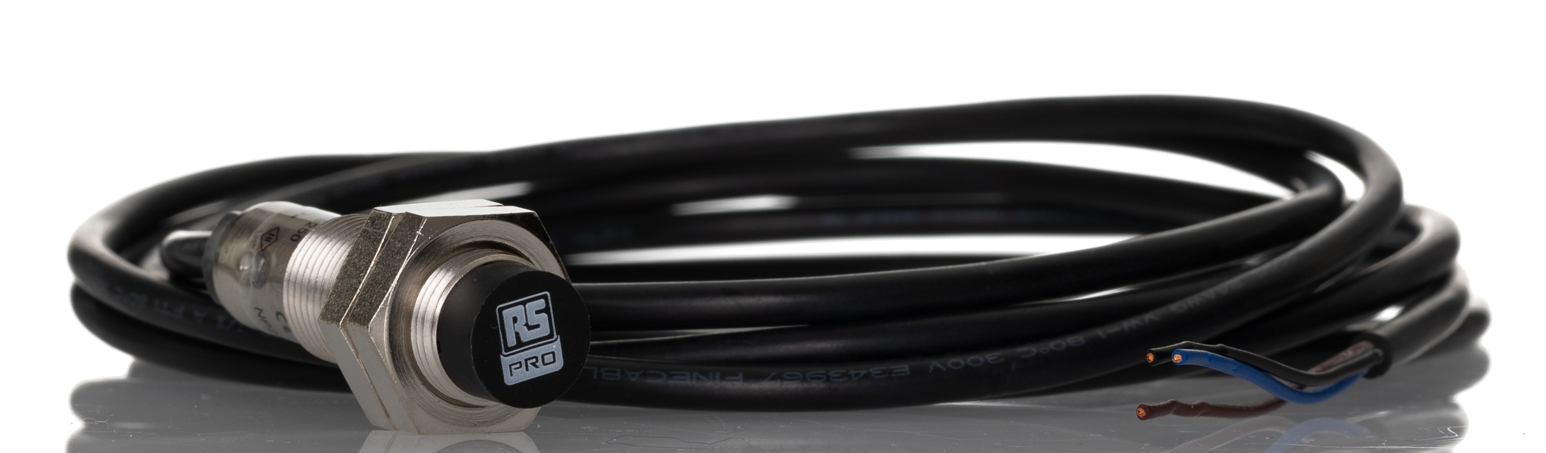 RS PRO Inductive Threaded Barrel Proximity Sensor, M12, 4 mm Detection, NPN NO, 10 → 30 V dc