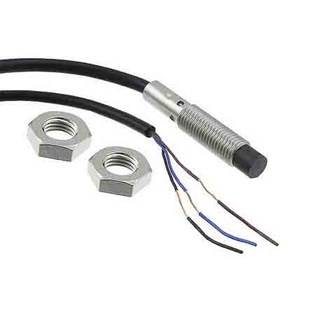 Omron Inductive Threaded Barrel Proximity Sensor, M8, 2 mm Detection, PNP NO, 10 → 30 V dc