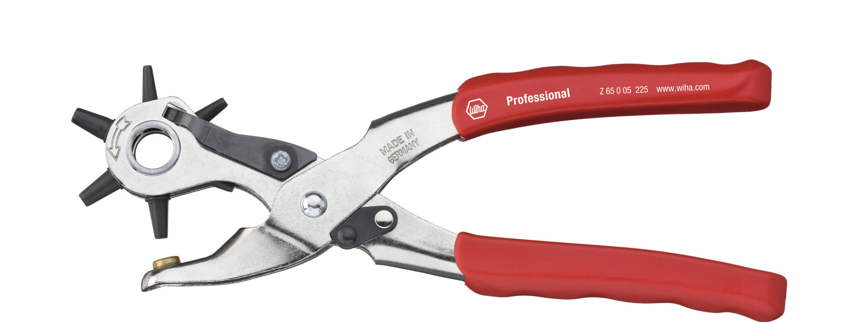 Wiha 28402 Punch Pliers, 225 mm Overall, Bent Tip