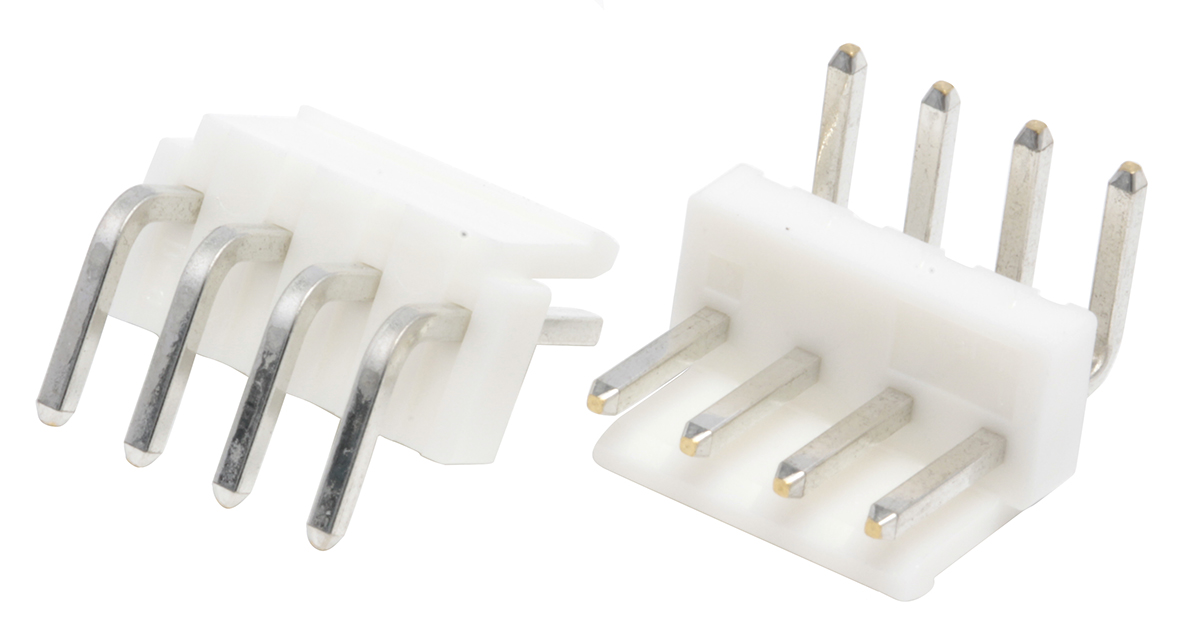 JST VH Series Right Angle Through Hole PCB Header, 4 Contact(s), 3.96 mm Pitch, 1 Row, Shrouded