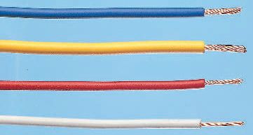 Alpha Wire Hook-up Wire PVC Series Green/Yellow 0.35 mm² Hook Up Wire, 22 AWG, 7/0.25 mm, 30m, PVC Insulation, 3051