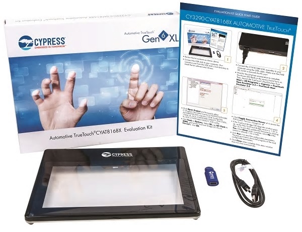 Infineon Evaluation Kit Evaluation Kit for touchscreen controllers Capacitive Multi-Touch All-Points Touchscreen