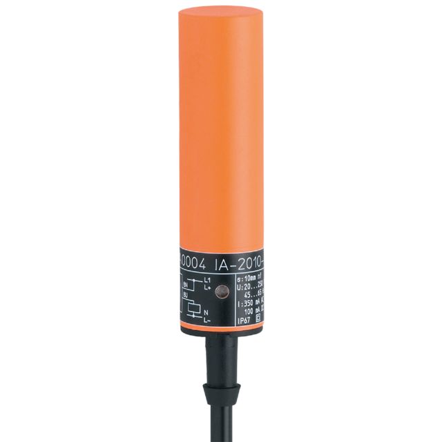 ifm electronic Inductive Smooth Barrel Proximity Sensor, 10 mm Detection, PNP NC, 10 → 36 V dc