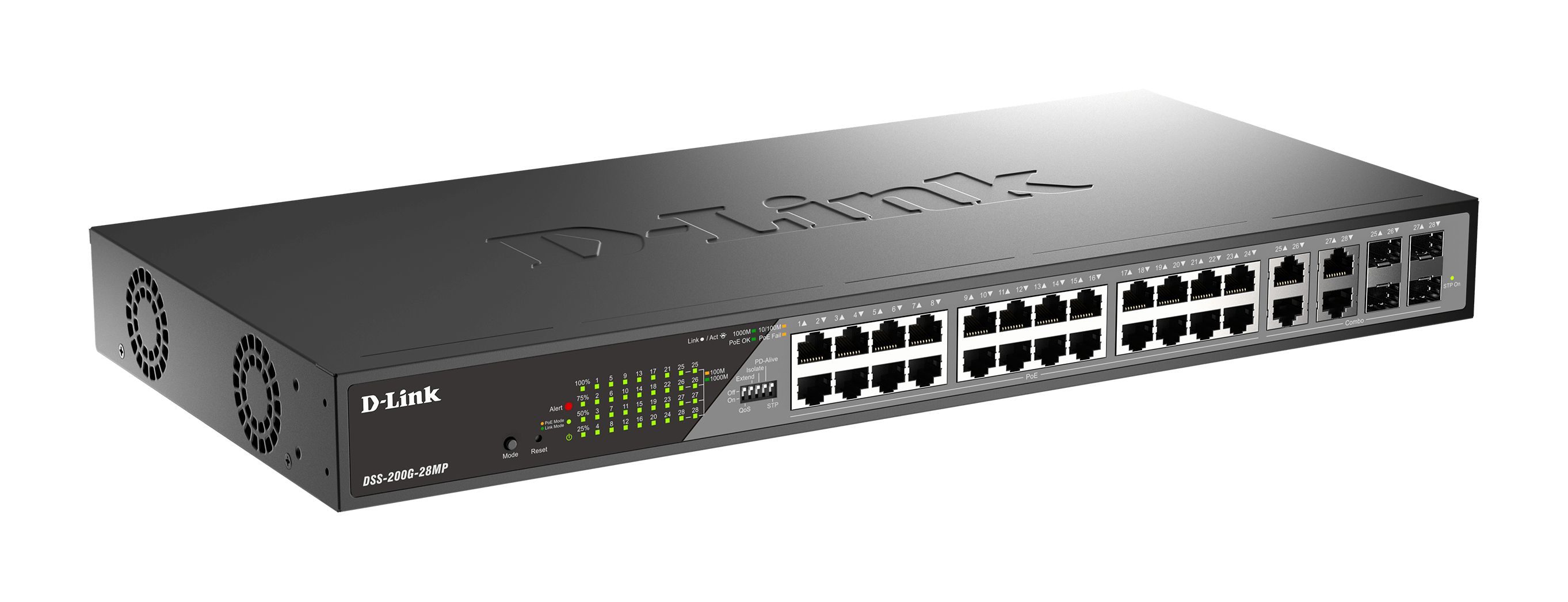 D-Link 28-Port Gigabit PoE Smart Managed Surveillance PoE Switch, Smart 28 Port Gigabit Switch With PoE EU