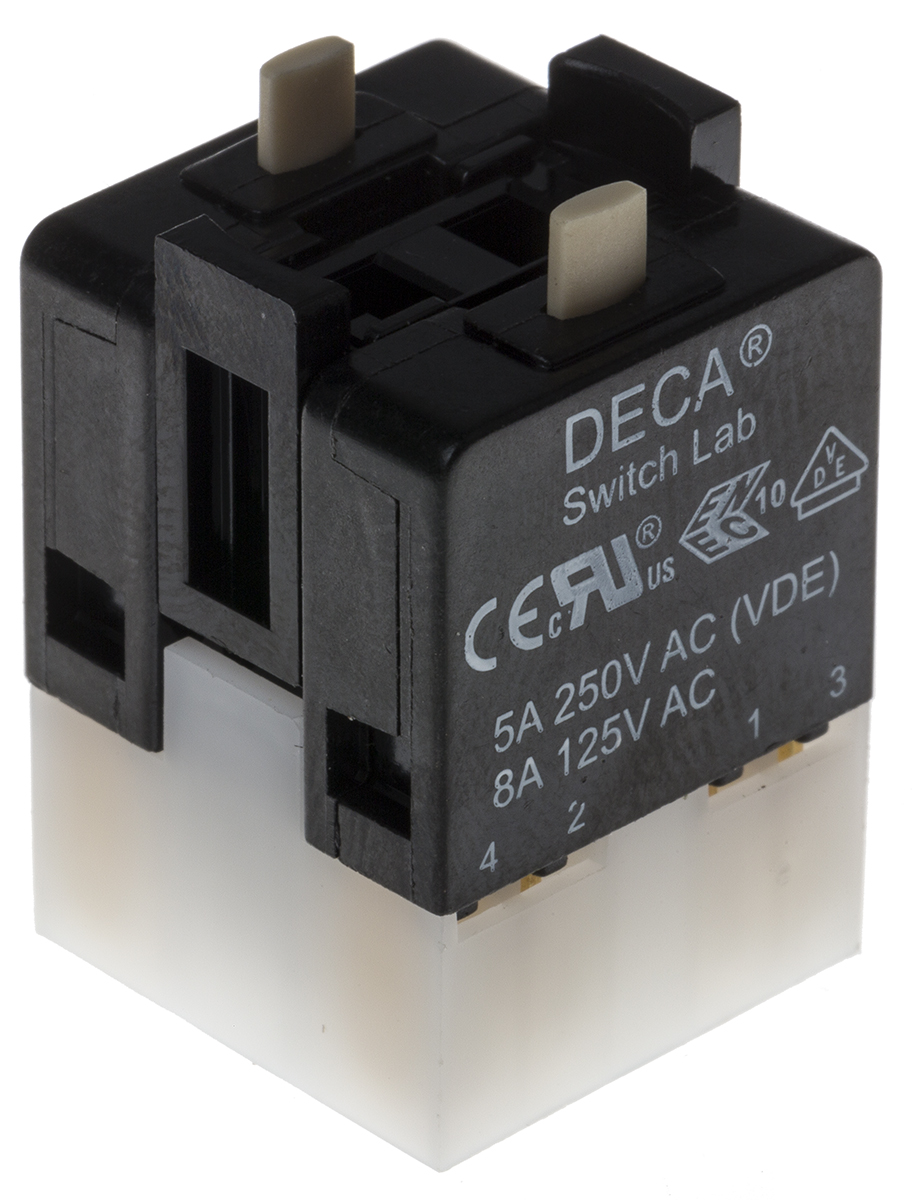 RS PRO Contact Block for Use with 16 mm Switches, 2NO + 2NC