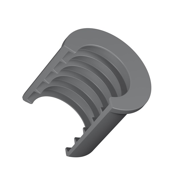 Nelco Snap-In, Conduit Fitting, Polypropylene, Grey