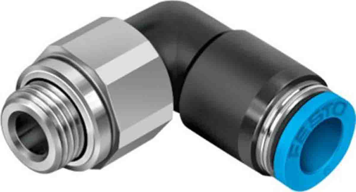 Festo QSRL PBT Pneumatic Rotary Union, G 1/8 Male, Push In 4mm