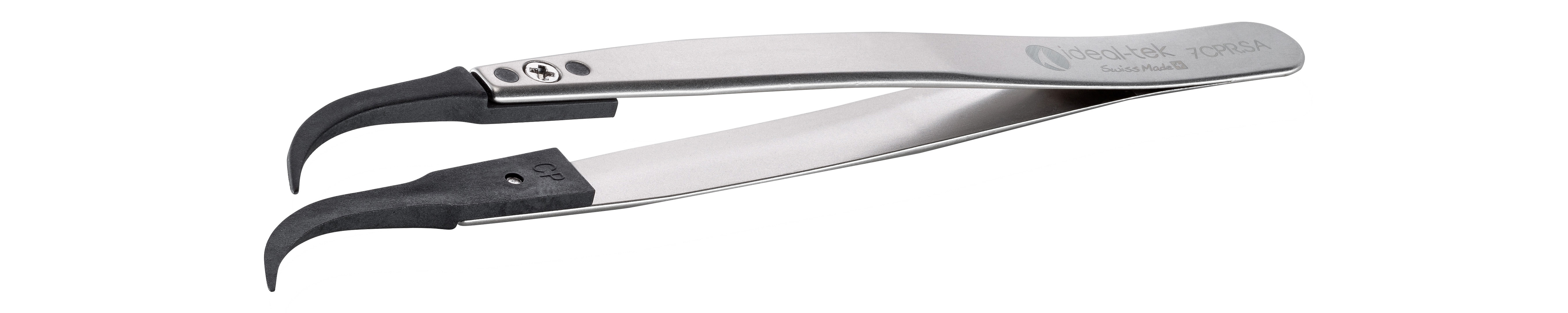 ideal-tek 130 mm, PEEK (Tip), Stainless Steel (Body), ESD Tweezers